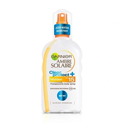 Imagen de Garnier 95032 Spray Solar Transparente Factor 15, Multicolor, 200 ml