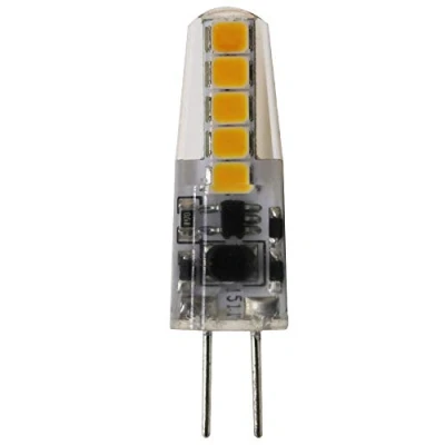 Imagen de bombilla LED G4, 3 W, blanco cálido, 2700 K, repuesto para bombillas halógenas G4 de 30 12 V CA/CC, ángulo haz 360, sin parpadeo, no regulable