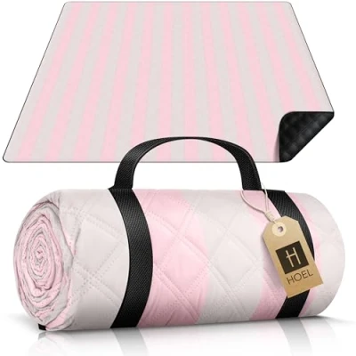 Imagen de HOEL Manta Picnic Impermeable 200 x cm Esterilla Acolchada Playa Mantel Blanket Plegable Beach Mat Aislante
