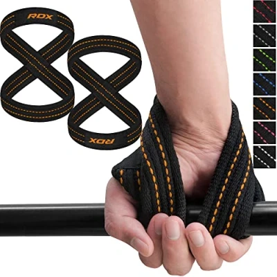 Imagen de RDX Correas Levantamiento de Pesas, Fitness Gym Correa Musculación para Entrenamiento Halterofilia, Powerlifting, Fitness, Peso Culturismo, Ejercicios Gimnasio Hombres y Mujeres