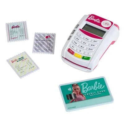 Imagen de Theo Klein 7335 Barbie Terminal de Pago I con luz y Sonido Incluye Tarjeta crédito función sin Contacto Juguete para niños a Partir 3 años