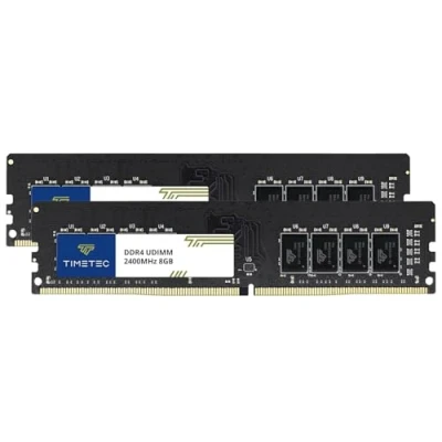 Imagen de Timetec 16GB Kit (2x8GB) DDR4 2133MHz PC4 17000 Non ECC Unbuffered 1.2V CL15 1Rx8 Single Rank 288 Pin UDIMM Desktop PC Memoria RAM Módulo Actualización (16GB Kit(2x8GB))