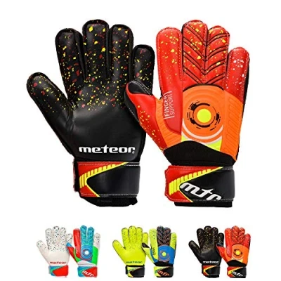 Imagen de meteor Guantes Portero Goalkeeper Gloves Entrenamiento Futbol Equipacion fútbol niños protección para los Dedos Defence