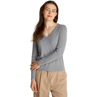 Imagen de Tommy Hilfiger Stitch Sweater Jersey de punto Mid grey, Mujer, Talla: XS, grey