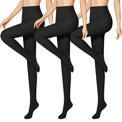 Imagen de Libella 3 piezas 50 DEN medias de mujer semi opacas resistentes a la rotura sin presión comodidad cintura finas material suave 27227 Negro L