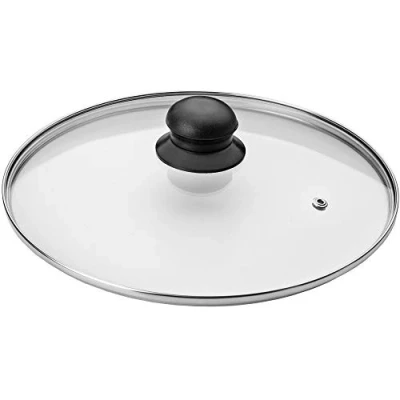 Imagen de Ibili Tapa Cristal 28 CMS, Stainless Steel, Transparente/Plateado/Negro, x 10 cm