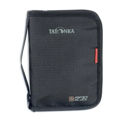 Imagen de Tatonka Travel Zip M RFID B Porta Documentos, Accesorio de Viaje Billetera Unisex Adulto, Black, 17 x 12 3 cm