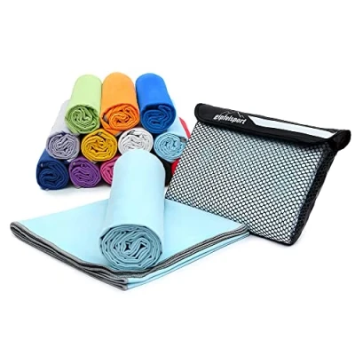 Imagen de gipfelsport Toalla de Microfibra Azul Claro 1x XS(50x30cm) sin Bolsillo