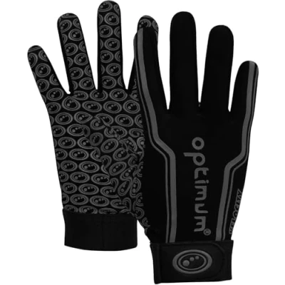 Imagen de Optimum Velocity Guantes de Rugby Senior, Unisex Adulto, Negro, L