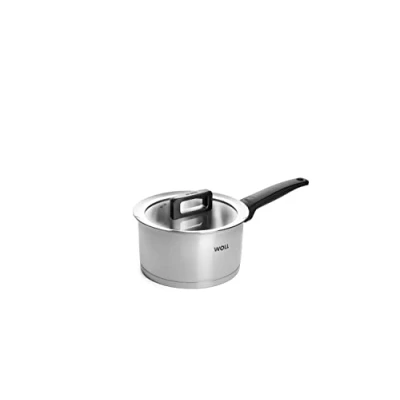 Imagen de Woll 918NC Concept Cacerola con Tapa (inductiva, diámetro de 18 cm, 10 cm Alto, 2,5 L, Tipo Fuegos, Acero Inoxidable, Apta para Horno hasta 200, Plateado), Plata