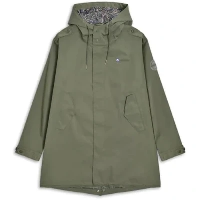 Imagen de Lambretta Parka retro impermeable para hombre, caqui, 4XL