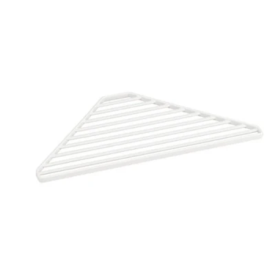 Imagen de YAMAZAKI 2504 Tower Escurridor de Esquina para Fregadero, Blanco, Acero, Minimalista, 30 x 15 0.8 cm