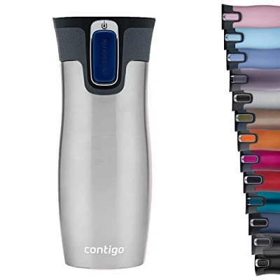 Imagen de Contigo Westloop, Vaso Unisex Adulto, Gris (stainless Steel), 1 Unidad Paquete De
