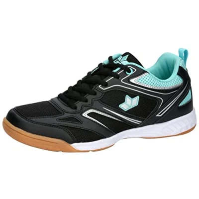 Imagen de Lico Airsoft Indoor, Zapatillas de Gimnasia Unisex Adulto, Negro Turquesa Plata, 40 EU