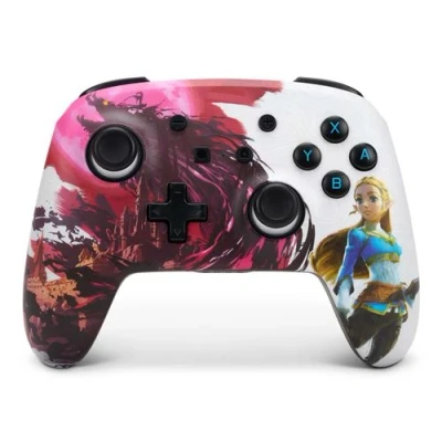 Imagen de Power A Mando inalámbrico mejorado para Nintendo Switch Multicolor (Blood Moon Zelda)