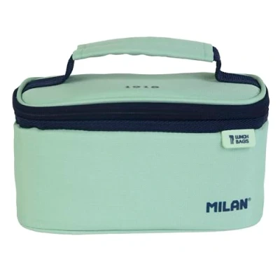 Imagen de Bolsa isotérmica porta alimentos pequeña con 1 recipiente (1.5L) serie 1918. verde MILAN (08805SNCGR)