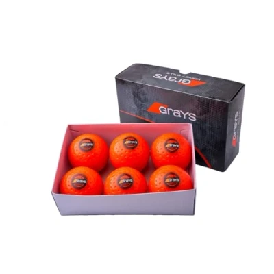 Imagen de Grayss 6 Bolas Hockey Hierba Astrotec Grays Naranja
