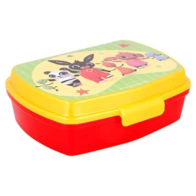 Imagen de STOR Funny Sandwich Box Bing Bolsa para el Almuerzo, Juventud Unisex, Multicolor (Multicolor), Talla Única