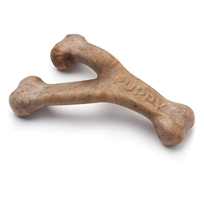 Imagen de Benebone Juguete masticable Indestructible para Cachorros, masticadores agresivos, mordedor de dentición Resistente Larga duración Sabor Real a Tocino, Perros medianos,