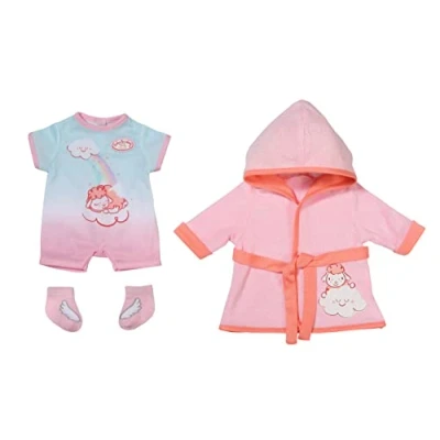 Imagen de Baby Annabell Deluxe Conjunto de Baño 43 cm Modelo con alas ángel y ovejas, Promueve la empatía Las Habilidades sociales, Edad 3+ años, Incluye Albornoz, Mono Calcetines