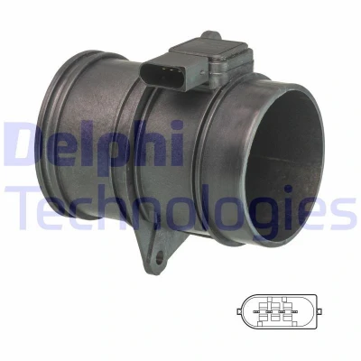 Imagen de DELPHI AF10630 12B1 Medidor de masa aire con carcasa (cárter) LAND ROVER: Range Rover Sport