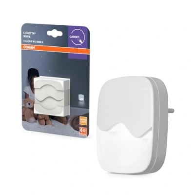 Imagen de OSRAM LUNETTA Wave luz nocturna blanca plástico, blanco cálido, protección IP20, para habitación infantil e interiores