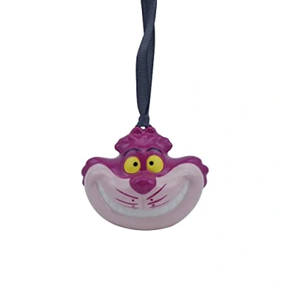 Imagen de Disney Decoración colgante para árbol de Alicia en el País las Maravillas, gato Cheshire 7,4 cm x 4,8 5,7 Adorno Decoraciones Navidad Regalos