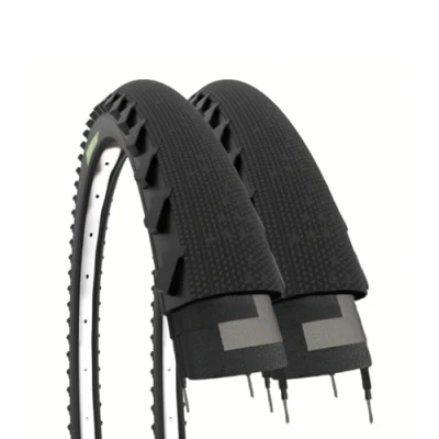 Imagen de ECOVELO 2 neumáticos Demi Slick 26 x 1,95 Cubiertas, Adultos Unisex, Negro,