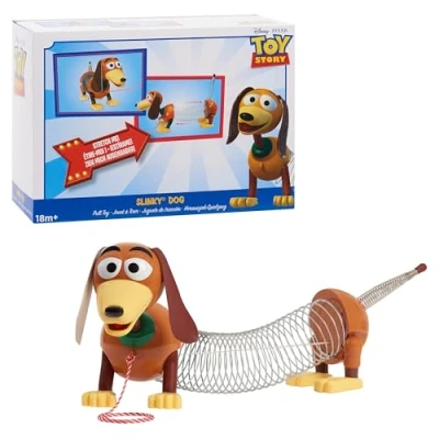 Imagen de Perro de juguete elástico Toy Story Slinky Dog Pull DisneyPixar, arrastre para niños y niñas, juguetes a partir 18 meses Just Play