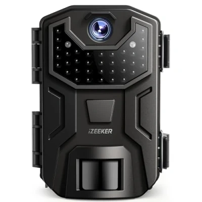 Imagen de iZEEKER Cámara de Caza, 32MP HD Caza Nocturna con 940nm IR LED Sin Brillo Invisible, Impermeable IP66 para Observación Vida Silvestre y Monitoreo Seguridad en Interiores