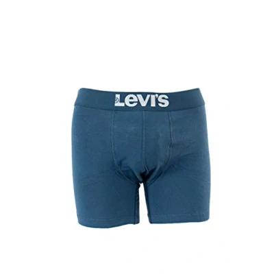 Imagen de Levi&#039;s Men&#039;s Solid Basic Boxers (2 Pack) Boxer Shorts, Azul (Blue), M (Pack de 2) para Hombre