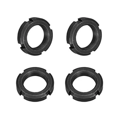 Imagen de M27 x 1,5 mm, tuercas redondas con cuatro ranuras de retención (4 unidades)