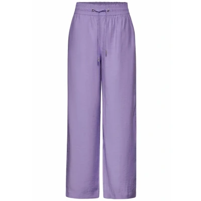 Imagen de Street One A377878 Cupro Pantalón de Pierna Ancha, Women&#039;s, Bellflower Lilac, 34W x 30L