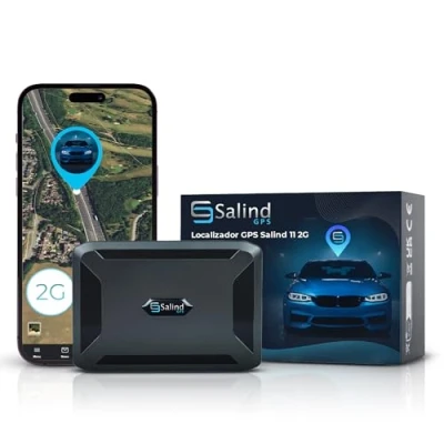 Imagen de Salind 11 2G Localizador GPS con Imán para Coches, Otros Vehículos y Maquinaria Seguimiento en Tiempo Real, Historial de Rutas Alarmas Batería hasta 90 Días (Modo Espera)