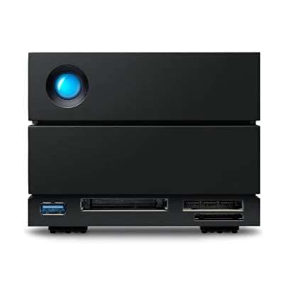 Imagen de LaCie 2big Dock Raid 28 TB Unidad de Disco Duro Externa, Puertos Thunderbolt 4 y Compatibilidad con USB4, Recuperación Datos, STLG28000400