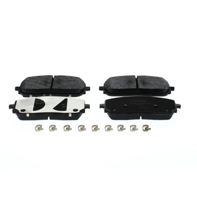 Imagen de BOSCH 0 986 424 888 Juego de pastillas freno Low Metallic Chapa antichirridos, con instrucciones montaje muelle MERCEDES BENZ: Clase A