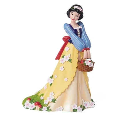 Imagen de Enesco Disney Showcase Figura botánica de Blancanieves sosteniendo una Cesta Manzana, 8.15 Pulgadas, Multicolor