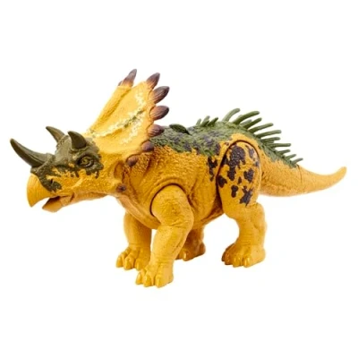 Imagen de Mattel Jurassic World Rugido Salvaje Regaliceratops Dinosaurio de juguete con sonidos, +4 años (HLP19)