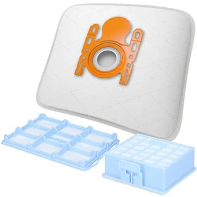 Imagen de McFilter 10 Bolsas de Aspiradora + 1 Filtro Hepa Protección del Motor adecuado para Siemens VSZ 3 Serie Z 3.0, Bosch BSG, BSGL Series, Aspiradora, Suelos