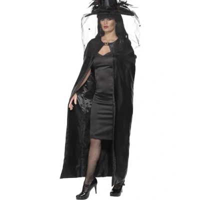 Imagen de Smiffys Capa de bruja deluxe, Negra