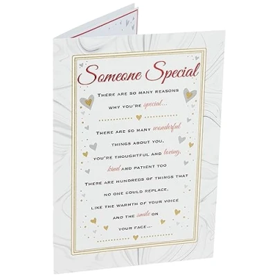 Imagen de Heartfelt Wishes Tarjeta de felicitación cumpleaños con texto &quot;Someone Special&quot;, 22,8 x 15,2 cm
