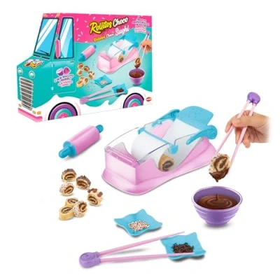 Imagen de ZapChef Rollitos Choco Shushi, Juguete para cocinar Sushi de Postre, Juego Cocina niños y niñas Desde 3 años, cumpleaños, Bizak (64320024)