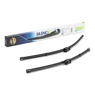 Imagen de Limpiaparabrisas Valeo Silencio X.trm, Flat Blade Set 574643 delante Sin marco Top Lock BMW: X5, X6, VOLKSWAGEN: Tiguan I, AUDI: A5 B8 Coupé
