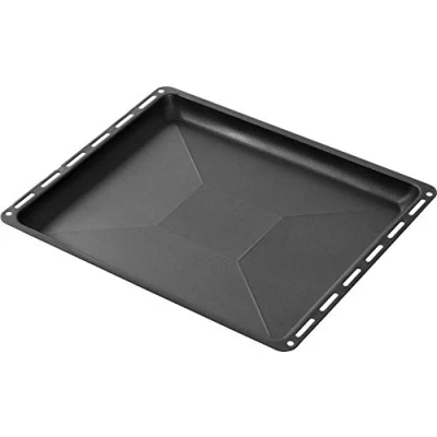 Imagen de ICQN Bandeja de horno con revestimiento antiadherente Adecuado para Bosch Siemens Neff Constructa goteo Resistente a rayones 46 x 37,5 3 cm