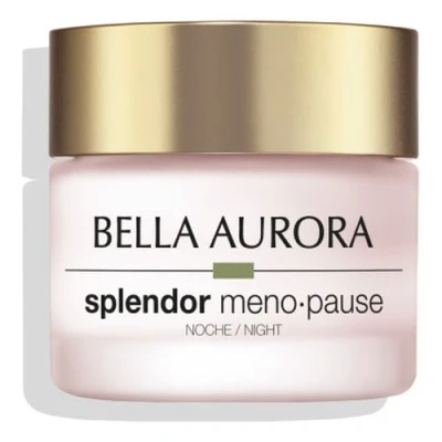 Imagen de Bella Aurora Splendor Menopause Noche Crema antiedad correctora para piel madura Regenera durante la noche, reduce arrugas, aporta firmeza y densidad Con ceramidas melatonina 50ml