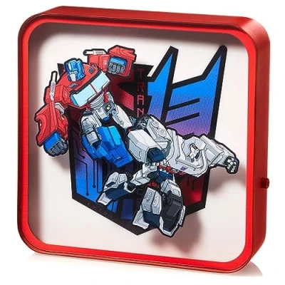 Imagen de Numskull Lámpara de escritorio con logotipo acrílico oficial Transformers para dormitorio, oficina, hogar, estudio, trabajo, mercancía