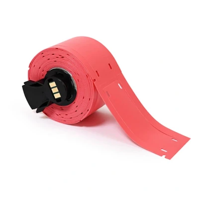 Imagen de M611 Brady M6 25x75 7643 RD etiquetas de poliuretano rojas 25 mm x 75 (originales)