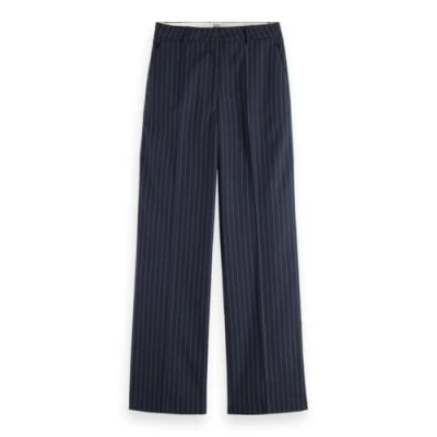Imagen de Scotch &amp; Soda Pantalón Core Edie, Night Blue Pinstripe 7439, 27W x 30L para Mujer