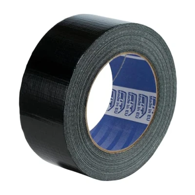 Imagen de ACIT Cinta Americana universal de color nero, ancha y resistente, gaffer tape, Tela 50mm x 25m