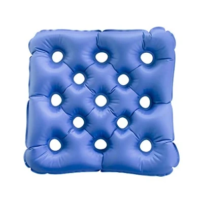 Imagen de Mobiclinic, AIR 03, Cojín Hinchable Circular, Marca española, para hemorroides, Incluye inflador, Embarazo, Postoperatorios, Inflable, Soporte Lumbar, Cuadrado, con Orificios